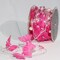 The Ribbon People Shimmering Pink Crystal Beads and Butterflies Wired Craft Ribbon 17 Yards